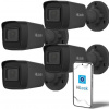 IP kamera Hilook by Hikvision 4MP horn IPCAM-B4-P Black Hromadné balenie 4ks.