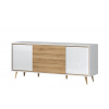 JL Široká komoda do obývacej izby Stephano-biela/orech pacific
