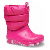 Detská Snehule CROCS CLASSIC NEO PUFF BOOT K 207684-6X0 – Ružová