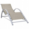 Béžový kovový Vidaxl Deckchair (Alu Garden Sun Line.)