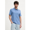 Bavlnené polo tričko Calvin Klein LV04LB276G modrá M