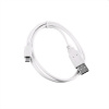 Kabel C-TECH USB 2.0 AM/Micro, 2m, bílý CB-USB2M-20W C-Tech