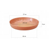 Prosperplast miska Terra terakota 27 cm
