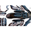 STOMP Pitbike plasty čierne CRF70 s polepmi Heart & Huntington/ biele Stomp, DemonX, WPB