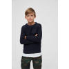Urban Classics Detský pulóver Kids BW Pullover Farba: Navy, Veľkosť: 128 cm