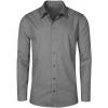 Promodoro Pánska košeľa s dlhým rukávom E6310 Steel Grey -Solid 4XL