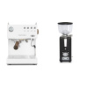 Ascaso Steel DUO PID, White&Wood + ECM S-Automatik 64, anthracite