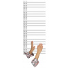 Kúpeľňový radiátor, teplovodný Granitan 494 W 50 x 120 mm, biely