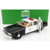 Greenlight Chevrolet Caprice Metropolitan Police 1987 - Terminator 2 Movie 1991 - The Judgment Day - Il Giorno Del Giudizio - With T-1000 Liquid Metal Android Figure 1:18 Black White