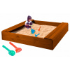 Detské pieskovisko - PÍSNIČKA S DETSKÝMI LAVICAMI 150X150 ZADARMO