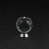 Úchytka na dvierka v tvare DIAMANTU, strieborná, 40mm