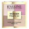 Eveline Wonder Match paleta na kontúrovanie – púder, bronzer, rozjasňovač, lícenka