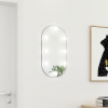 vidaXL Zrkadlo s LED svetlami 60x30 cm sklenené oválne 3102974