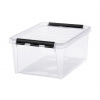 Úložný box, plastový, 14 l, čierne úchytky, SMARTSTORE 