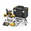 DeWalt DCW620H2 aku horná fréza 18V, 2x 5,0Ah aku Powerstack
