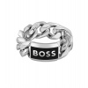 Hugo Boss Pánsky oceľový prsteň Kassy Emblem 1580681