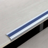 Protišmyková schodová lišta, Aluminium m2, Easy Clean, modrá, š 800 mm, hrúbka materiálu 4 mm