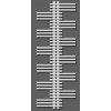 Zehnder Yucca - Kúpeľňový radiátor 134x60 cm, rovný, stredové pripojenie 5 cm, jednoradový, biely lak YS-130-060