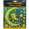 Svietiace samolepky - Hviezdy a mesiac s vílou