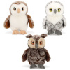 KEEL TOYS Keeleco Sova 18 cm - bílo-šedá