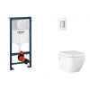 Grohe Rapid SL - Set predstenovej inštalácie, klozetu, dosky SoftClose a tlačidla Skate Cosmopolitan, Moon White SANI11BB3127