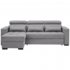 Carryhome ROHOVÁ SEDACIA SÚPRAVA, textil, sivohnedá - Sedačky - 000812006308