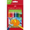 Farbičky Faber-Castell Jumbo triangular - sada 12 ks