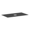 Hansgrohe Xevolos E - Doska pod umývadlo, 98x55 cm, výrez uprostred, matná sivá 54329760