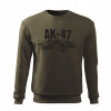 DRAGOWA pánska mikina Seneca AK-47, olivová 300g/m2 - XXL