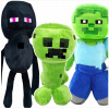 MINECRAFT SÚPRAVA 3v1 PLYŠOVÁ HRAČKA CREEPER + ZOMBIE + ENDERMAN TRI MASKOTKY