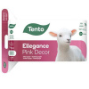 TENTO Ellegance Pink Decor toaletný papier 3-vrstvový malý kotúč 16 kotúčov biela