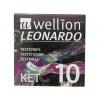 Wellion LEONARDO KET Prúžky testovacie 1 balenie 10 ks