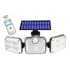 Záhradné nástenné svietidlo - SOLAR LAMPA 122 LED COB pohybový senzor REMOTE E084 (Solárna lampa 122 LED COB May Sensor Diaľkové ovládanie E084)