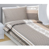Bellatex Povlečení krepové Ornament kávová rozměr 140x220, 70x90 cm