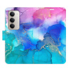 Flip pouzdro iSaprio - Xiaomi Redmi 15 - BluePink Paint s kapsičkami na karty (Flipové knížkové pouzdro, obal, kryt iSaprio s přihrádkami na karty a motivem)