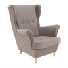 Kreslo ušiak RUFINO 3 NEW Farba: Béžovosivá