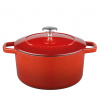 Litinový hrnec kulatý BRETAGNE 24 cm červený - Küchenprofi Solingen (Kulatý pekáč litinový BRETAGNE 24 cm červený - Küchenprofi Solingen)
