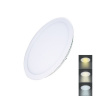 Solight WD140 Mini zapustený panel LED 12W, 900lm, 3000K/4000K/6000K, IP20, okrúhly, biela