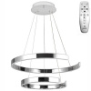 NEDES J4328/CH Závesné LED svietidlo 120W, 3000K-6500K, 7800lm, IP20, diaľkový ovládač, stmievanie, chróm