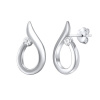 Silvego Strieborné náušnice kvapka Nemesis s Brilliance Zirconia QRE001K