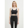 Top adidas Originals 3S BRA TOP dámsky, čierna farba, JD4612