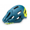 Cyklistická prilba R2 TRAIL 2.0 matná zelená petrol, matná neon zelená Veľkosť: L (obvod hlavy 58-61 cm)