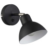 RENDL BAROQUE nástenná čierna chróm 230V LED E27 11W