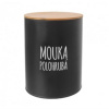 Orion Dóza Polohrubá mouka BLACK 13 cm 153694