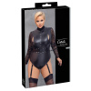 Cottelli Bondage Plus Size body with lace sleeves