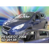 Plexi, ofuky Peugeot 2008 5D 2013 => přední + zadní