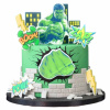 SET na zdobenie torty HULK 2D 10 ks figúrky na cukrovú tortu oblátka
