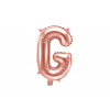 Party Fóliový balón písmeno G rose gold