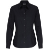 Seidensticker Košile Blouse Regular LSL, popelínová, dlouhý rukáv, dámská COT780604002xm-black Černá 44