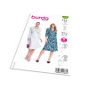 Strih Burda 5838 - Šaty s prekrížením, koktailové šaty